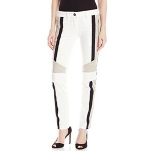 BCBG MaxAzria Ivan Moto Colour Blocked Pants